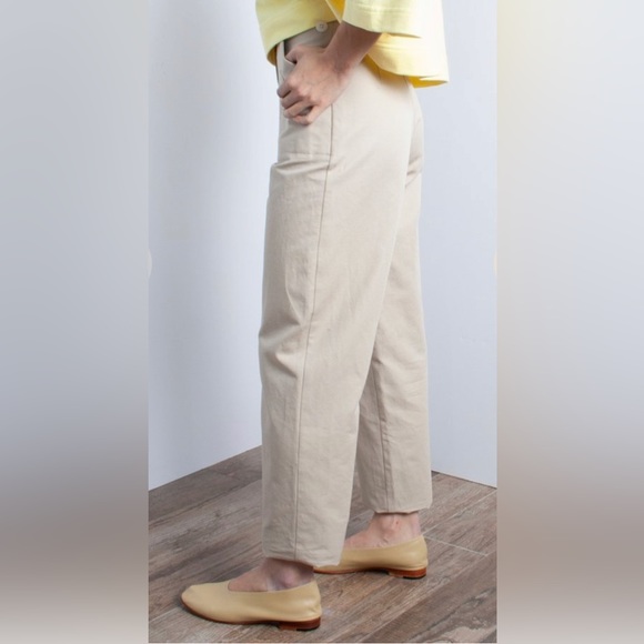 ILANA KOHN Beige High Waisted HUXIE PANTS in TOAST - Picture 5 of 9